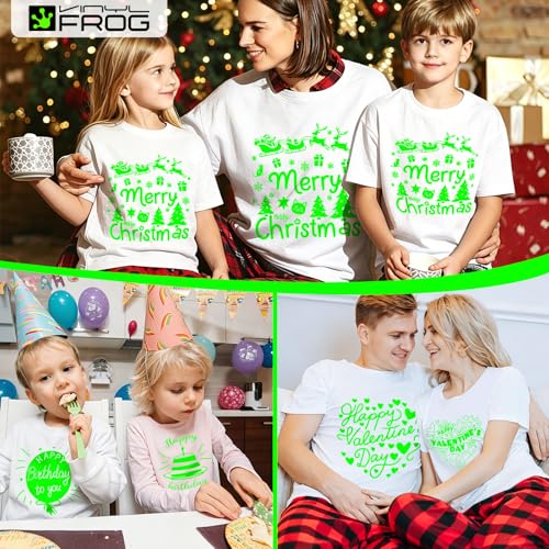 Neon Green Heat Transfer Vinyl Roll 12" x5ft Matte HTV Vinyl (5 Sq Ft)