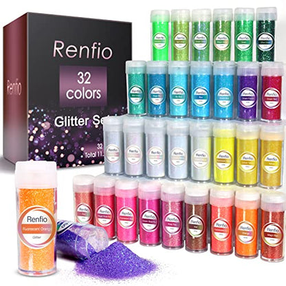 32 Colors Iridescent Glitter Set (31.6055 Ounce)