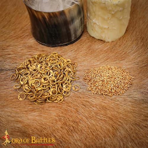 200G 1Kg Chainmail Loose Rings for Armor Crafting Perfect for DIY Chainmail Projects & Armor Repairs