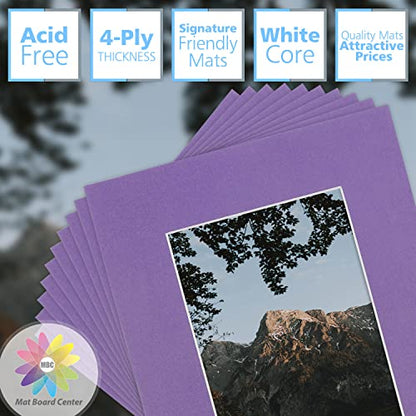 Mat Board Center 10 Pack 8x10 Photo Mats for 5x7 Picture