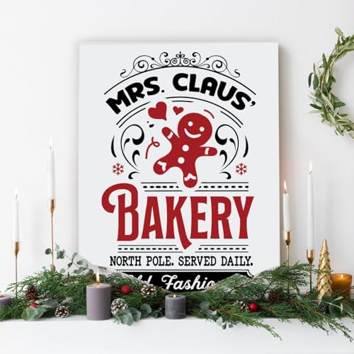 Christmas Stencils for Crafts Reusable A4 Christmas Stencils for Painting (10 Count)