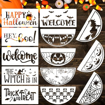 Halloween Stencils for Painting on Wood 12" Halloween Stencils for Crafts