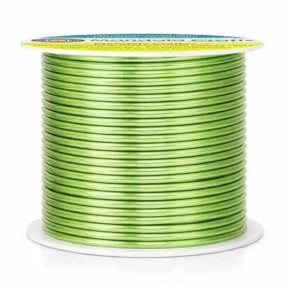 14 Gauge Lime Green Anodized Aluminum Craft Wire