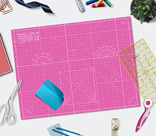 Self Healing Cutting Mat A2 18"x 24" Double Sided Pink Mat