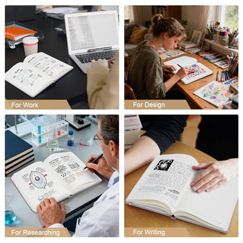8 Pack Lined Journal Notebooks for Work