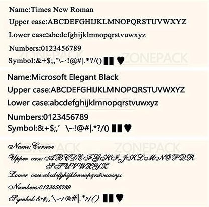 ZONEPACK Copper Brass Stamping Flexible Alphabet Number Symbol Character Stamp Mold Die, Letter Holder, Positioning Plate DIY for Hot Foil Stamping Machine (26pcs MEB Uppercase)