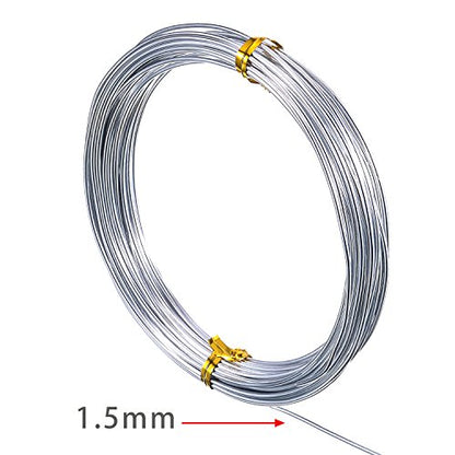 Aluminum Craft Wire for Sculpting Armature Bendable Craft Wire for DIY Jewelry Making (65.6 Foot)