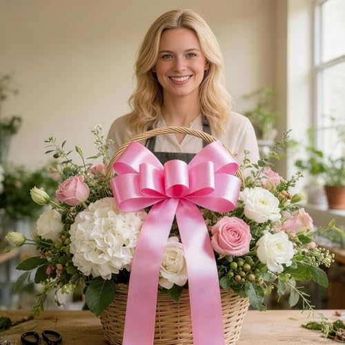1.5 Inch Pink Polypropylene Ribbon