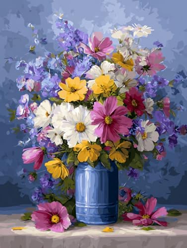 14 ct Counted Cross Stitch Kits for Adults Flowers Cross Stitch Patterns Stamped Printed Cross Stitch Kits