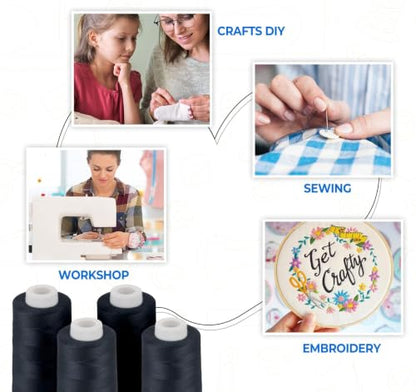 3000 Yards Navy Blue Sewing Thread (36000 Foot)