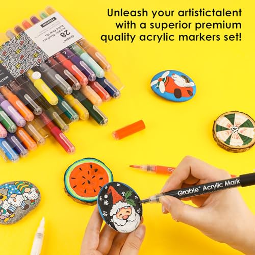 Pack of 28 Color Acrylic Paint Markers