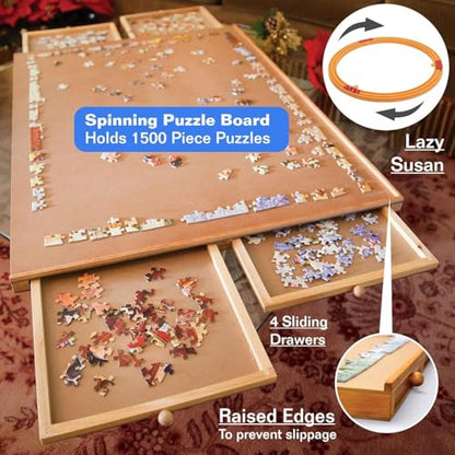 The Original Rotating Puzzle Board with Drawers