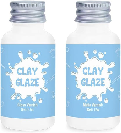 2 x 50ml Air Dry Clay Glaze (2 Count)