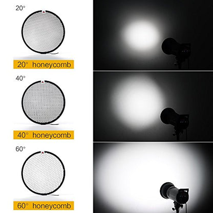 7" Standard Reflector Lamp Shade Dish Diffuser with 20°