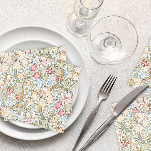 William Morris Cocktail Napkins Floral Decorative for Decoupage (50 Count)
