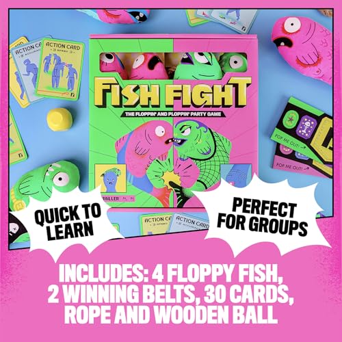 Fish Fight Funny Flopping Fish Game for Kids & Adults