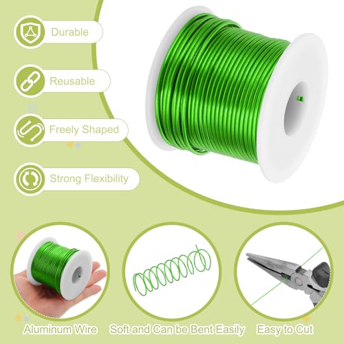 12 Gauge Anodized Aluminum Craft Wire Bendable Bonsai Training Wire 98 Feet 2mm for Sculpting Crafts Wreath Floral Beading Jewelry Making