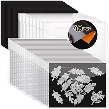 40 Pack Stamp and Die Storage Bag with Magnetic Sheets (40 Count)