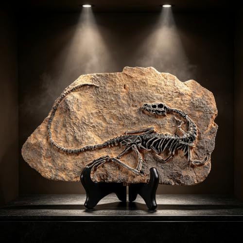 Resin Dinosaur Fossil Statue Model Simulated Skeleton Home Office Display Decorative Craft Box Decoration