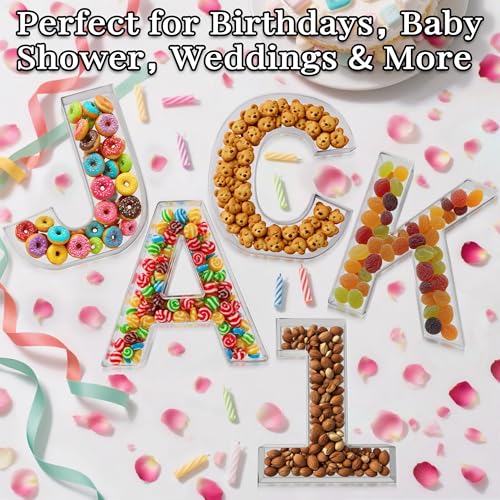 11" Clear Acrylic Letter & Number Charcuterie Tray