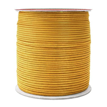 2mm Gold Waxed Cord