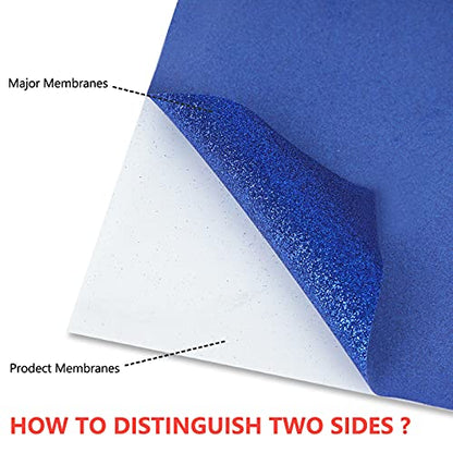 Glitter Blue Heat Transfer Vinyl HTV Rolls