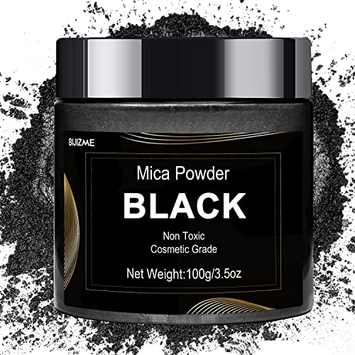 Black Mica Powder Pigment (3.5 Ounce)