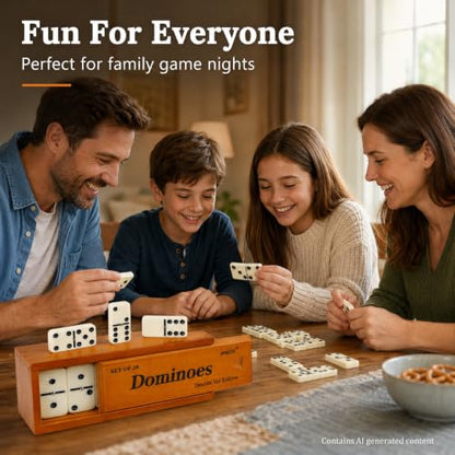 Jumbo Dominoes Set for Adults (28 count)