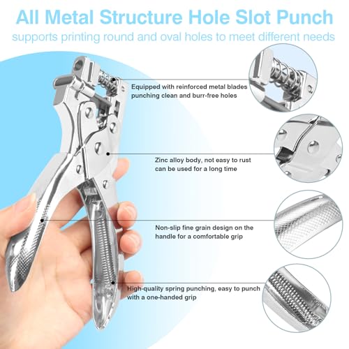 2 in 1 Badge Slot Hole Punch for ID Cards