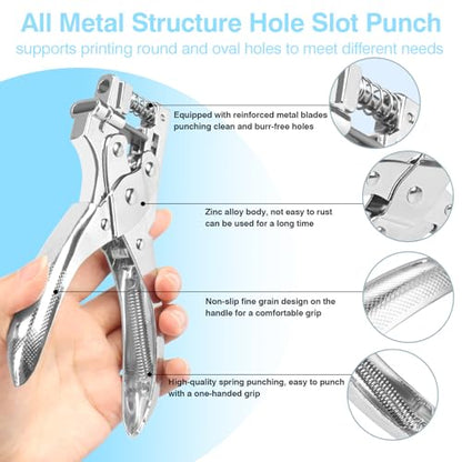 2 in 1 Badge Slot Hole Punch for ID Cards