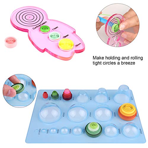 19 Pcs Paper Quilling Kits 45 Colors 900 Strips Quilling Art Paper DIY Craft (941 Count)