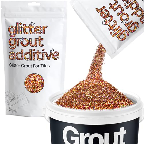 Bronze Brown Holographic Glitter Grout Additive 100g Metallic Flakes (3.5 Ounce)