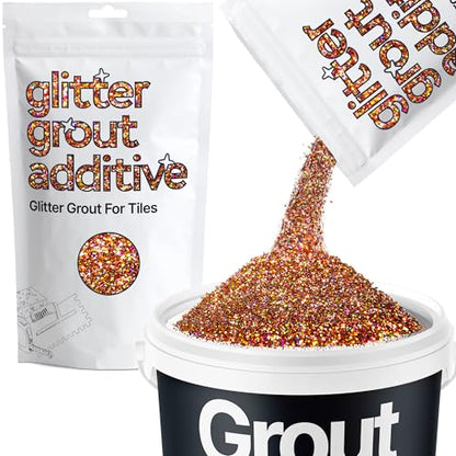 Bronze Brown Holographic Glitter Grout Additive 100g Metallic Flakes (3.5 Ounce)