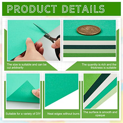 100 Sheets 5 Shades Cardstock Paper (100 Count)