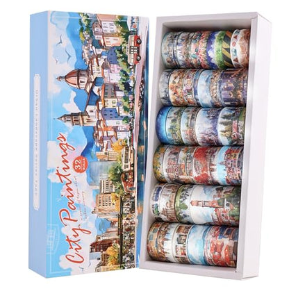 32 Rolls Vintage Washi Tape Set (32 Count)