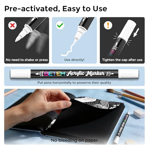 2 White Paint Markers for Glass (10 Count)