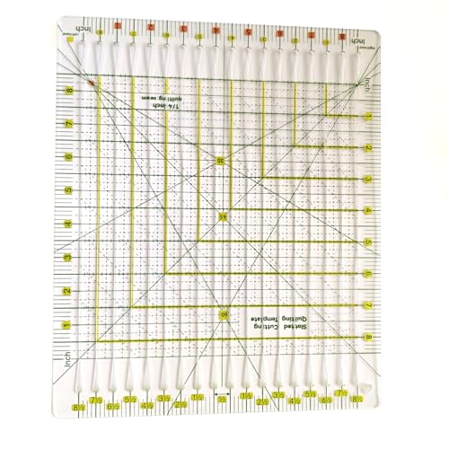 8.5"x8.5" Acrylic Quilting Ruler Durable Patchwork Ruler