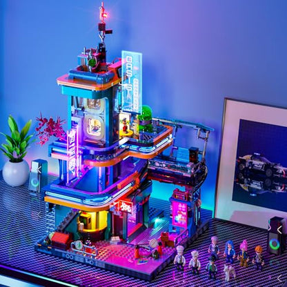 Cyberpunk Mansion Lighting Building