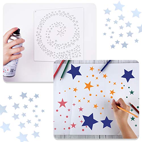 6 Pcs Star Stencil Kit for Painting (6 Count)