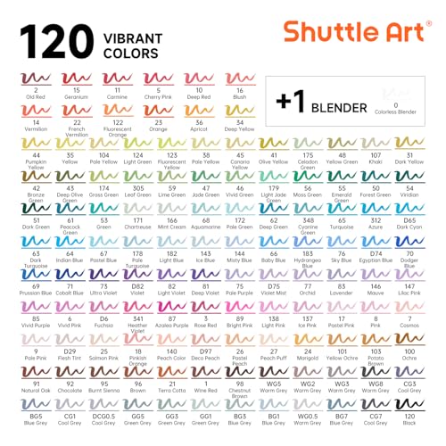 Brush Tip Alcohol Markers (121 Count)