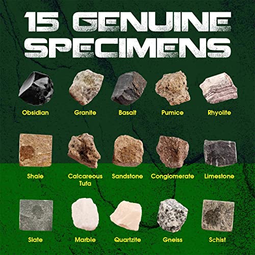 Piano Potato Rock and Mineral Kit 15 PCS with Box