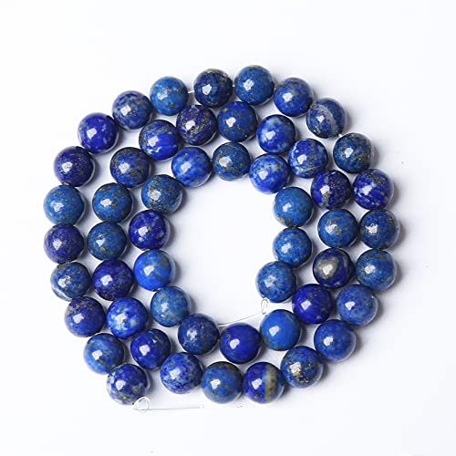 AAA+ Natural Lapis Lazuli Gemstone Beads 12mm 32PCS Round Loose Stone Beads for Jewelry Making DIY Bracelet Necklace Earring Gift (16 Count)