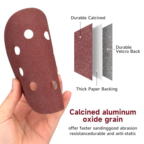 100PCS 5 Inch Sanding Discs 150 Grit Sandpaper for Orbital Sander (100 Count)