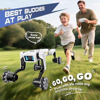 Smart Robot Dog with Wheels