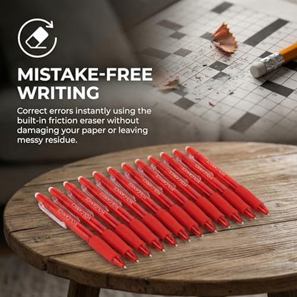 Erasable Gel Pens Red Ink (36 Count)