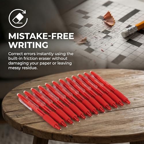 Erasable Gel Pens Red Ink (36 Count)