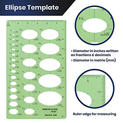 Isometric Ellipse Guide Template