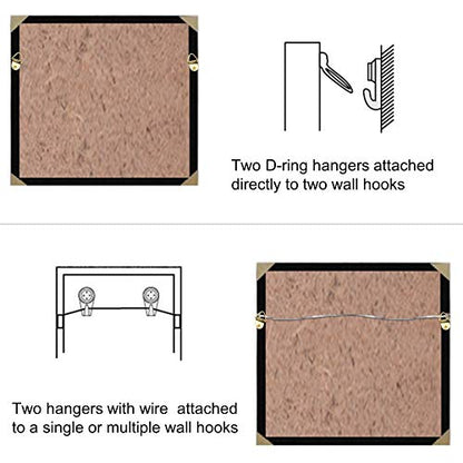 100 Pack Small Metal Triangle Ring Picture Hangers (100 Count)