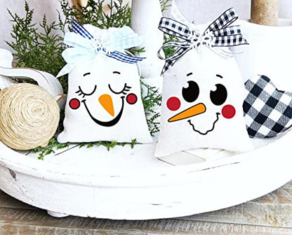 Scarecrow Snowman Face Stencils (20 Count)