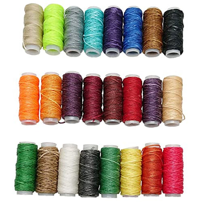 24 Colors Waxed Thread (942 Foot)